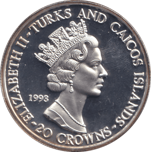 1993 TWENTY CROWNS CORONATION ANNIVERSARY - WORLD COINS - Cambridgeshire Coins