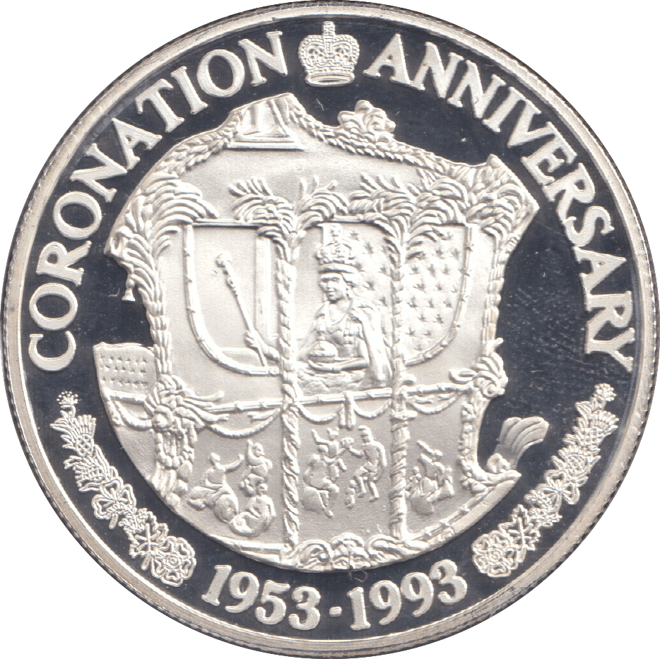 1993 TWENTY CROWNS CORONATION ANNIVERSARY - WORLD COINS - Cambridgeshire Coins