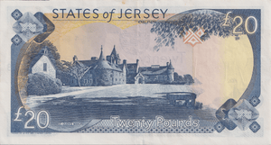 1993 TWENTY POUNDS JERSEY BANKNOTE REF-1824 - WORLD BANKNOTES - Cambridgeshire Coins