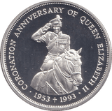 1993 TWO DOLLARS ANNIVERSARY CORONATION - WORLD COINS - Cambridgeshire Coins