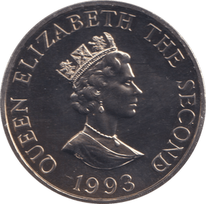 1993 TWO POUNDS CORONATION ANNIVERSARY ALDERNEY - WORLD COINS - Cambridgeshire Coins
