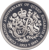 1993 TWO POUNDS CORONATION ANNIVERSARY - WORLD COINS - Cambridgeshire Coins
