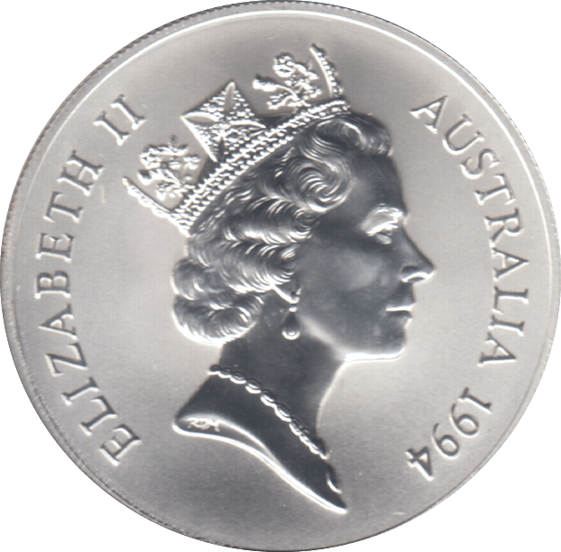 1994 1 OZ SILVER ONE DOLLAR AUSTRALIA - SILVER WORLD COINS - Cambridgeshire Coins