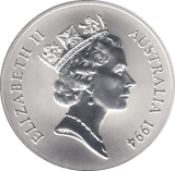 1994 1 OZ SILVER ONE DOLLAR AUSTRALIA - SILVER WORLD COINS - Cambridgeshire Coins