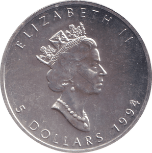 1994 5 DOLLARS CANADA - WORLD COINS - Cambridgeshire Coins