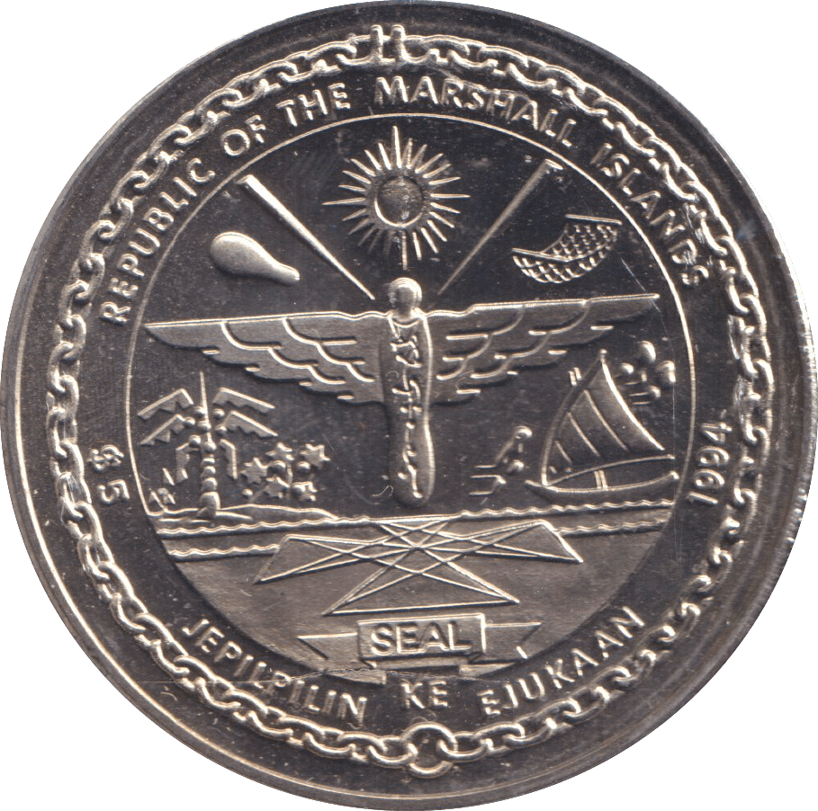 1994 5 DOLLARS MARSHALL ISLANDS - WORLD COINS - Cambridgeshire Coins