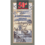 1994 BRILLIANT UNCIRCULATED 50P COIN D - DAY LANDINGS COMMEMORATIVE COINS PACK SEALED BU - 50p BU Pack - Cambridgeshire Coins