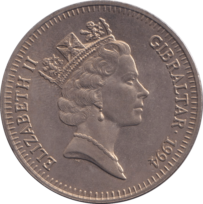 1994 D - DAY FIVE POUND GIBRALTAR - WORLD COINS - Cambridgeshire Coins