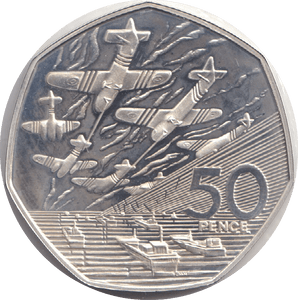 1994 FIFTY PENCE AEROPLANE - WORLD COINS - Cambridgeshire Coins