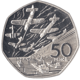 1994 FIFTY PENCE SILVER PROOF 50P D DAY LANDINGS - SILVER WORLD COINS - Cambridgeshire Coins