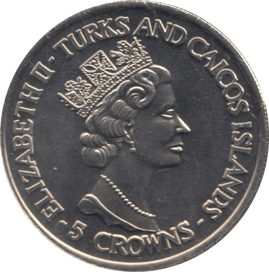 1994 FIVE CROWNS TURKS AND CAICOS F413 - WORLD COINS - Cambridgeshire Coins