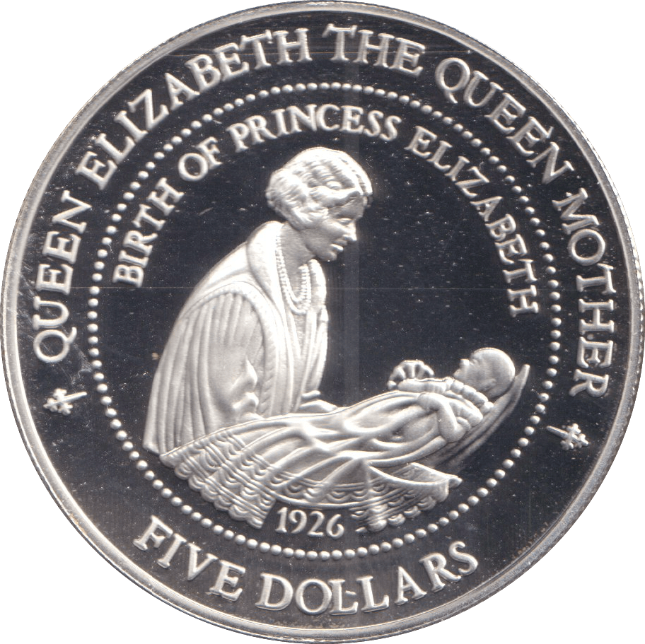 1994 FIVE DOLLARS NEW ZEALAND BIRTH OF PRINCESS ELIZABETH - SILVER WORLD COINS - Cambridgeshire Coins