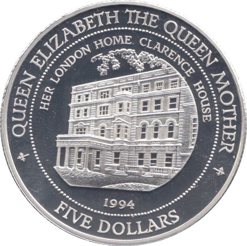 1994 FIVE DOLLARS - SILVER WORLD COINS - Cambridgeshire Coins