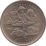 1994 GIBRALTAR £5 D - DAY COMMEMORATIVE COIN - WORLD COINS - Cambridgeshire Coins