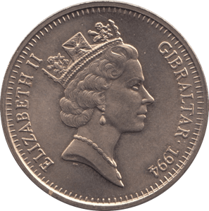 1994 GIBRALTAR £5 D - DAY COMMEMORATIVE COIN - WORLD COINS - Cambridgeshire Coins