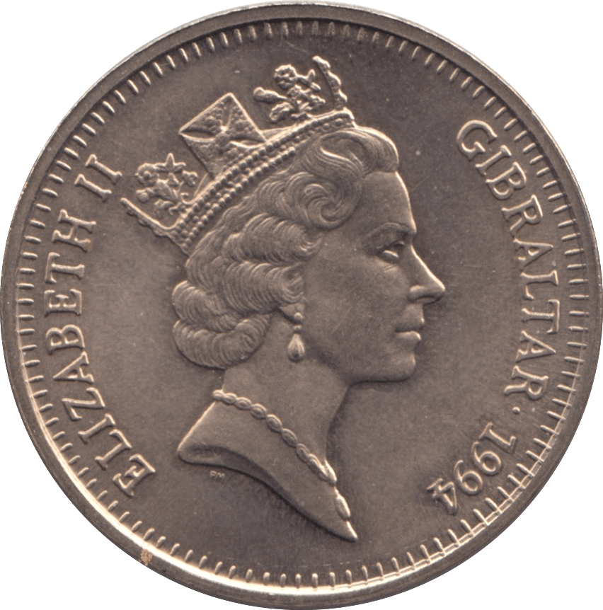 1994 GIBRALTAR £5 D - DAY COMMEMORATIVE COIN - WORLD COINS - Cambridgeshire Coins