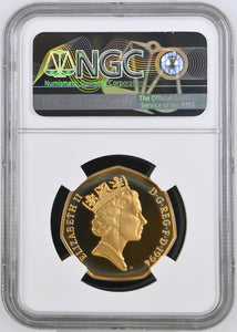 1994 GOLD PROOF LARGE 50P NORMANDY INVASION PF 68 ULTRA CAMEO - NGC GOLD 50P - Cambridgeshire Coins