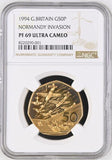 1994 GOLD PROOF NORMANDY INVASION 50P (NGC) PF69 ULTRA CAMEO - NGC GOLD COINS - Cambridgeshire Coins