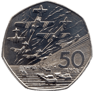 1994 LARGE 50P BRILLIANT UNCIRCULATED NORMANDY D-DAY BU - 50p BU - Cambridgeshire Coins