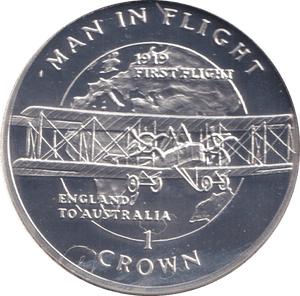 1994 ONE CROWN ENGLAND TO AUSTRALIA ISLE OF MAN - WORLD COINS - Cambridgeshire Coins