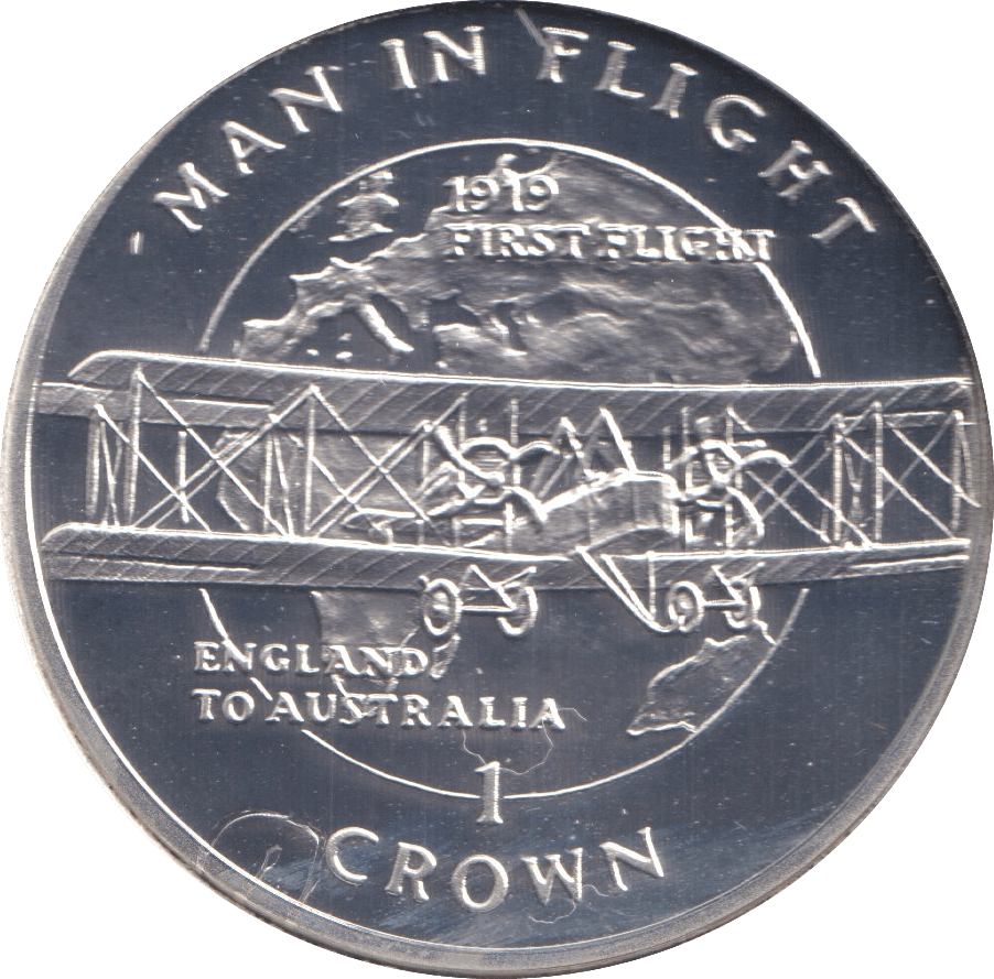 1994 ONE CROWN ENGLAND TO AUSTRALIA ISLE OF MAN - WORLD COINS - Cambridgeshire Coins