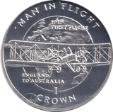 1994 ONE CROWN ENGLAND TO AUSTRALIA ISLE OF MAN - WORLD COINS - Cambridgeshire Coins