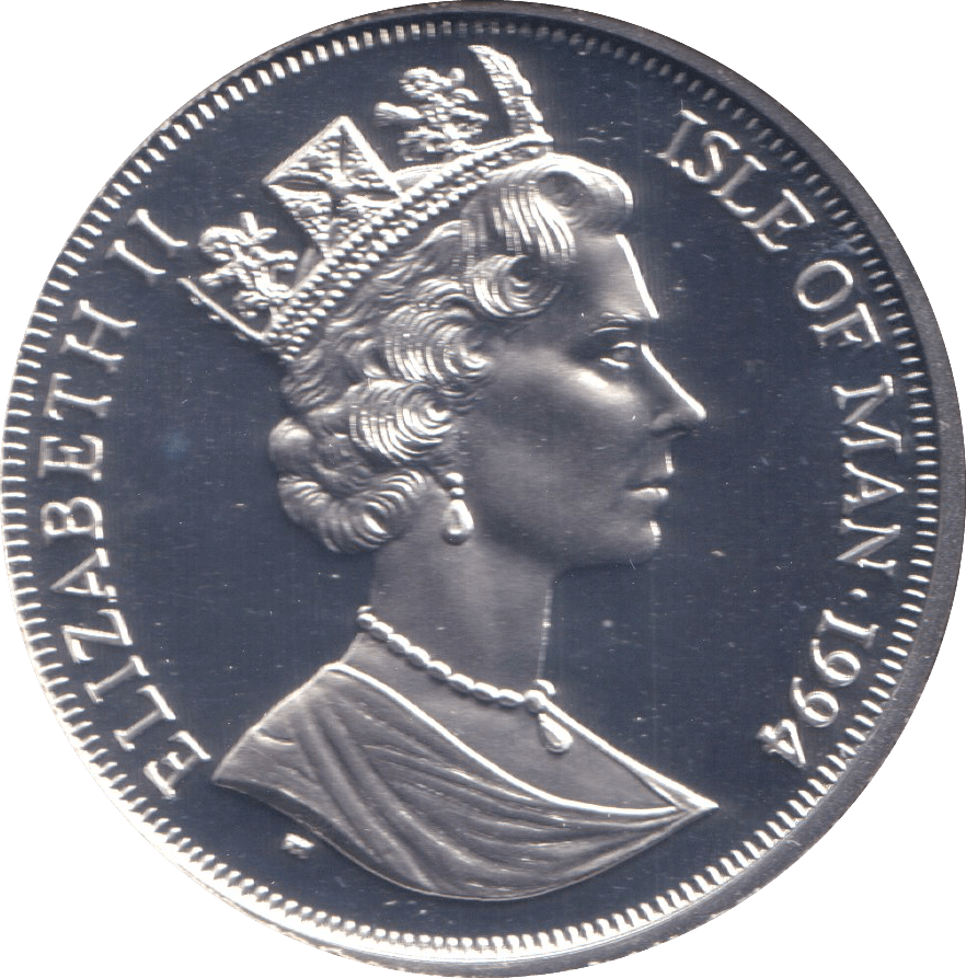 1994 ONE CROWN FIRST ATLANTIC CROSSING ISLE OF MAN - WORLD COINS - Cambridgeshire Coins