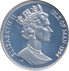 1994 ONE CROWN FIRST CHANNEL CROSSING ISLE OF MAN - WORLD COINS - Cambridgeshire Coins