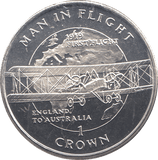 1994 ONE CROWN MAN IN FLIGHT 1919 FIRST FLIGHT ENGLAND TO AUSTRALIA - WORLD COINS - Cambridgeshire Coins