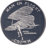 1994 ONE CROWN OTTO LILIENTHAL ISLE OF MAN - WORLD COINS - Cambridgeshire Coins