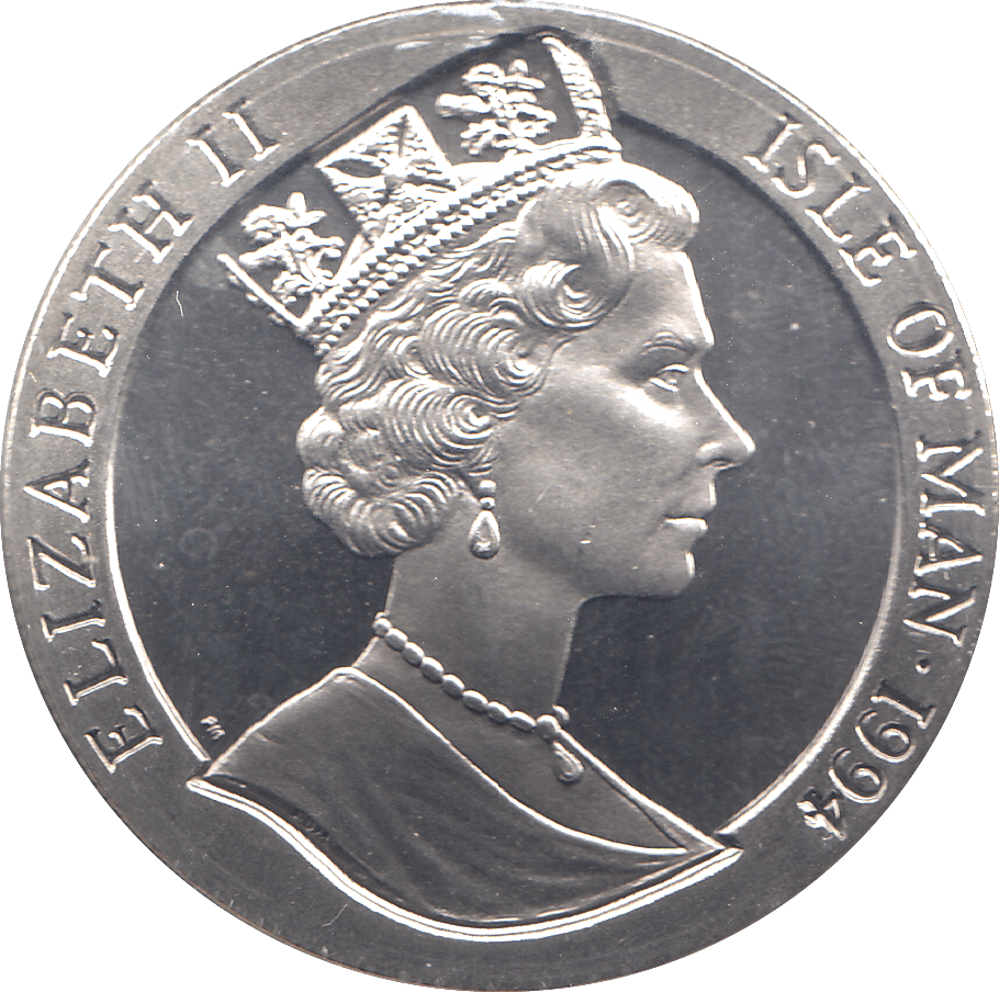 1994 ONE CROWN YEAR OF THE DOG - WORLD COINS - Cambridgeshire Coins