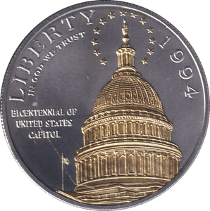 1994 ONE DOLLAR SILVER PROOF USA - SILVER WORLD COINS - Cambridgeshire Coins