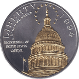 1994 ONE DOLLAR SILVER PROOF USA - SILVER WORLD COINS - Cambridgeshire Coins