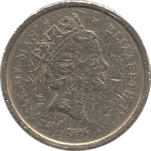 1994 ONE POUND ISLE OF MAN - WORLD COINS - Cambridgeshire Coins