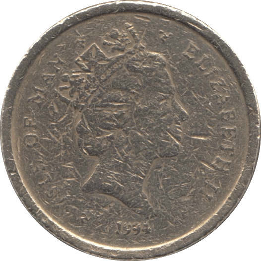 1994 ONE POUND ISLE OF MAN - WORLD COINS - Cambridgeshire Coins
