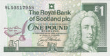 1994 ONE POUND ROYAL BANK OF SCOTLAND BANKNOTE REF SCOT - 64 - WORLD BANKNOTES - Cambridgeshire Coins