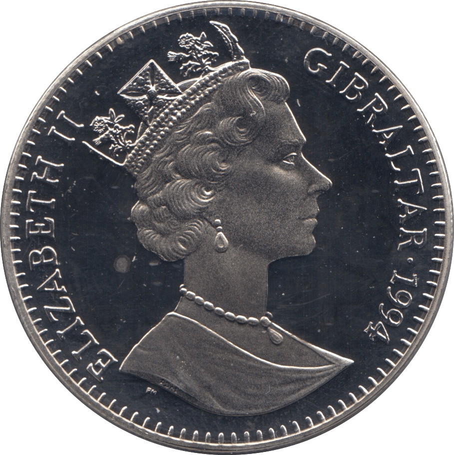 1994 SILVER 2.8 ECU GIBRALTAR - SILVER WORLD COINS - Cambridgeshire Coins