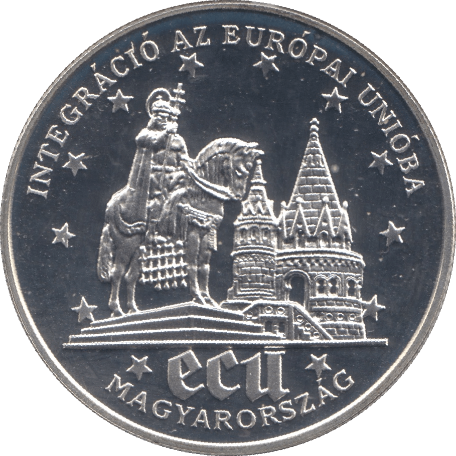 1994 SILVER 500 FORINT ECU HUNGARY - SILVER WORLD COINS - Cambridgeshire Coins