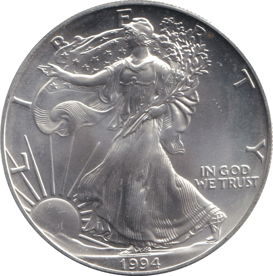 1994 SILVER DOLLAR USA - SILVER WORLD COINS - Cambridgeshire Coins