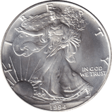 1994 SILVER LIBERTY DOLLAR USA - SILVER WORLD COINS - Cambridgeshire Coins