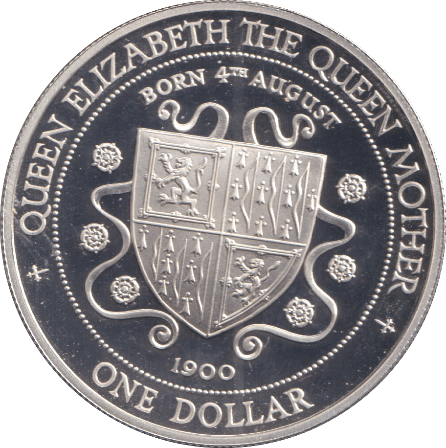 1994 SILVER ONE DOLLAR CAYMAN ISLANDS QUEEN MOTHER - SILVER WORLD COINS - Cambridgeshire Coins