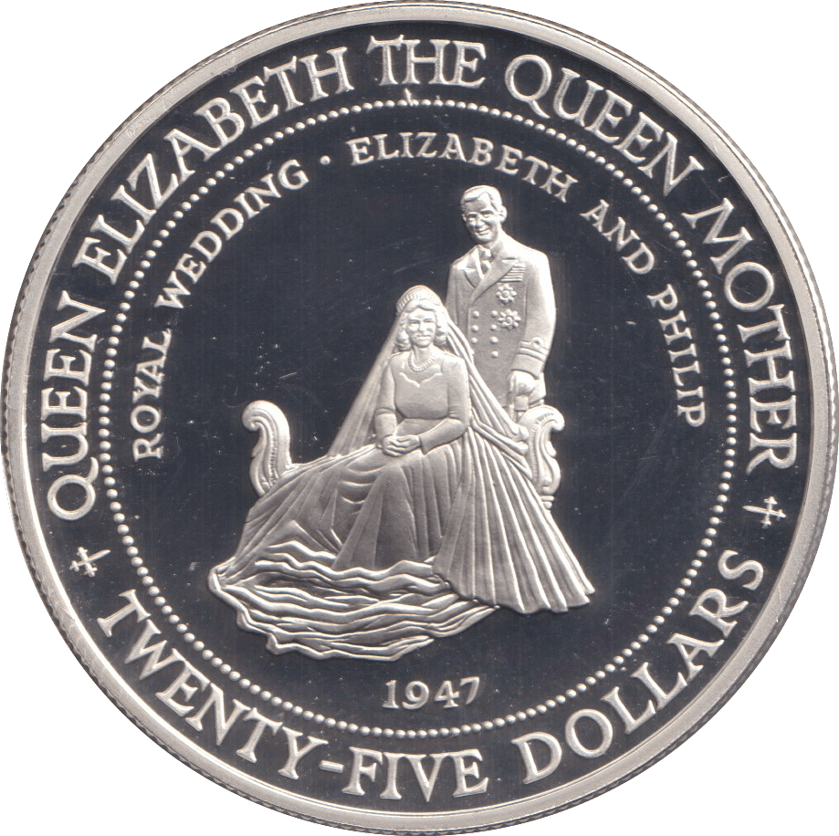 1994 SILVER PROOF 25 DOLLARS ROYAL WEDDING - SILVER WORLD COINS - Cambridgeshire Coins