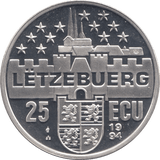 1994 SILVER PROOF 25 ECU LUXEMBOURG - SILVER WORLD COINS - Cambridgeshire Coins