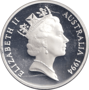 1994 SILVER PROOF 5 DOLLAR AUSTRALIA - SILVER WORLD COINS - Cambridgeshire Coins