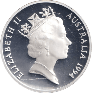 1994 SILVER PROOF 5 DOLLAR SIR JOHN FORREST AUSTRALIA - SILVER WORLD COINS - Cambridgeshire Coins