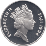 1994 SILVER PROOF 5 DOLLARS FIJI - SILVER WORLD COINS - Cambridgeshire Coins