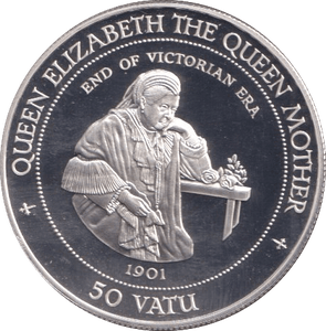 1994 SILVER PROOF 50 VATU VANUATU - SILVER WORLD COINS - Cambridgeshire Coins