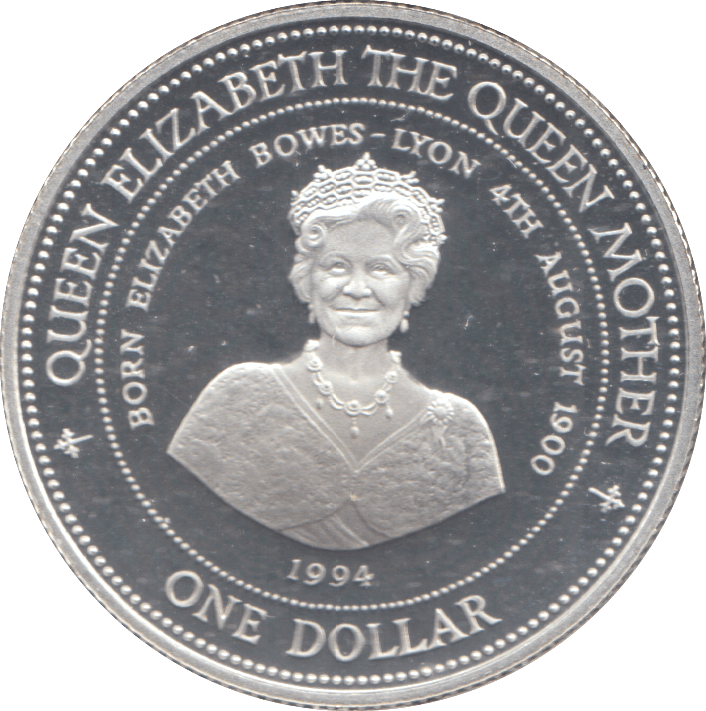 1994 SILVER PROOF BARBADOS DOLLAR - SILVER WORLD COINS - Cambridgeshire Coins
