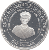 1994 SILVER PROOF BARBADOS DOLLAR - SILVER WORLD COINS - Cambridgeshire Coins