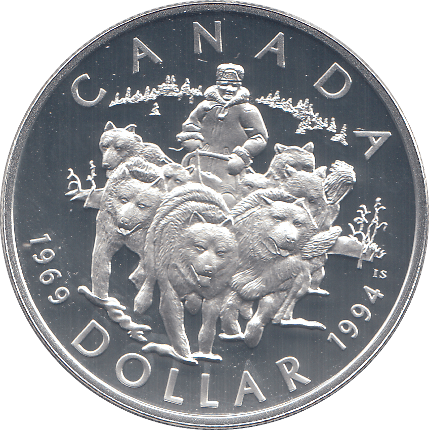 1994 SILVER PROOF CANADA DOLLAR - WORLD COINS - Cambridgeshire Coins
